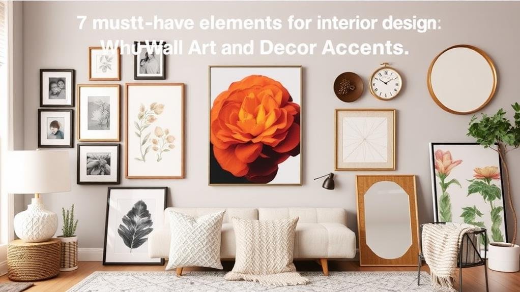 artistic wall decor accents