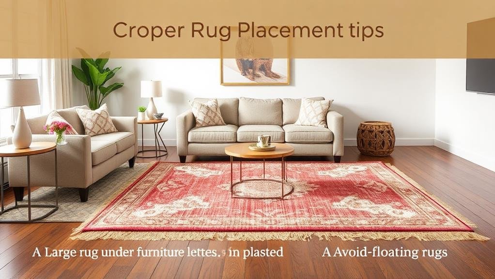 optimal rug arrangement guidance