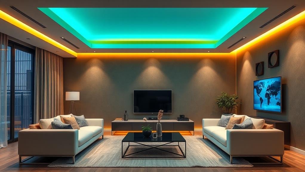 vibrant mood boosting lighting