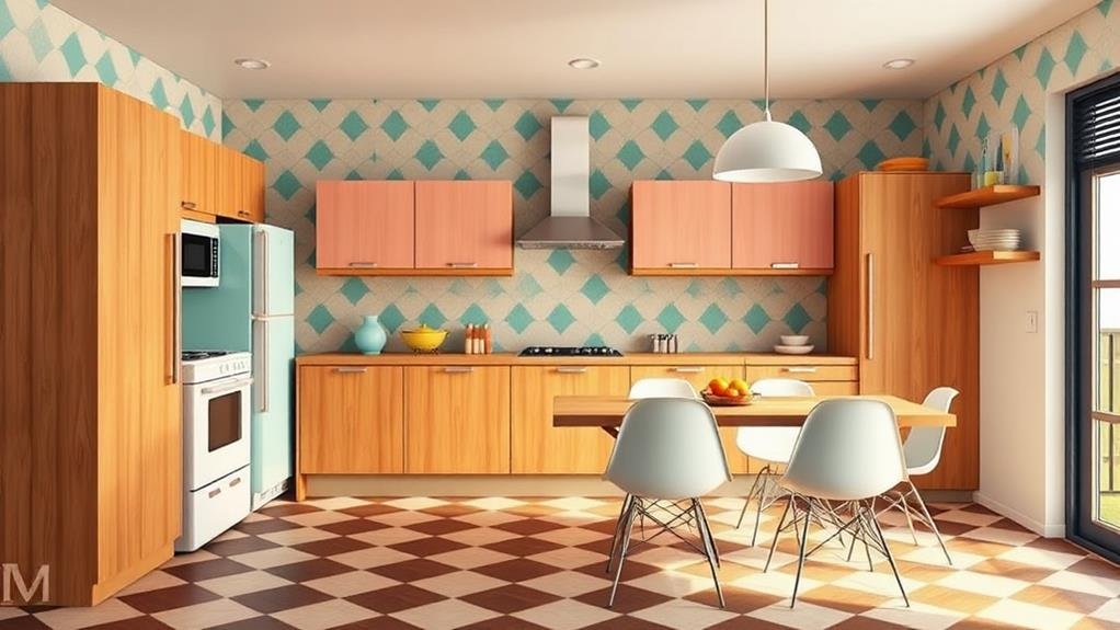 vintage retro kitchen design