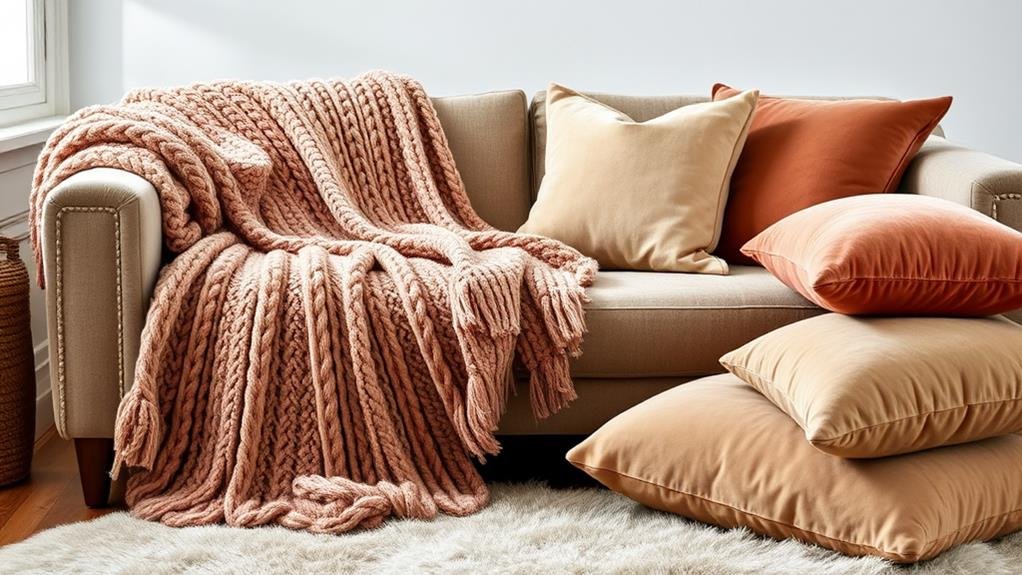 warm and inviting fabrics